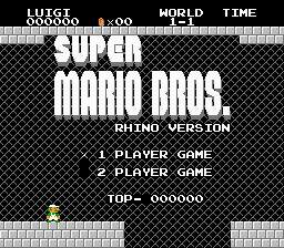 Super Mario Bros - Rhino Version